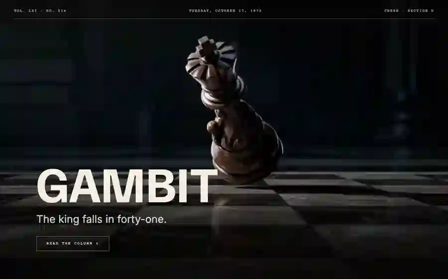 Gambit — Editorial