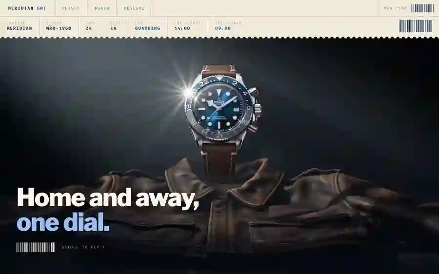 Meridian GMT — Boarding Pass