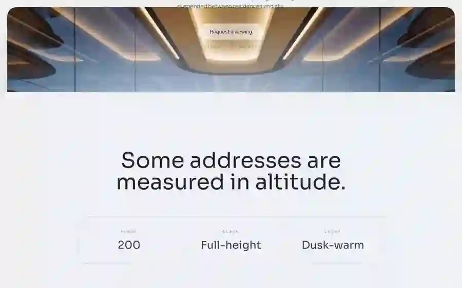 Skybridge — Residences · Scroll