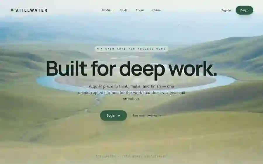 Stillwater — Deep Work